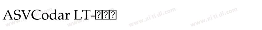 ASVCodar LT字体转换